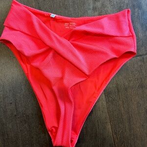 Aerie bright pinkish/coral bikini bottoms